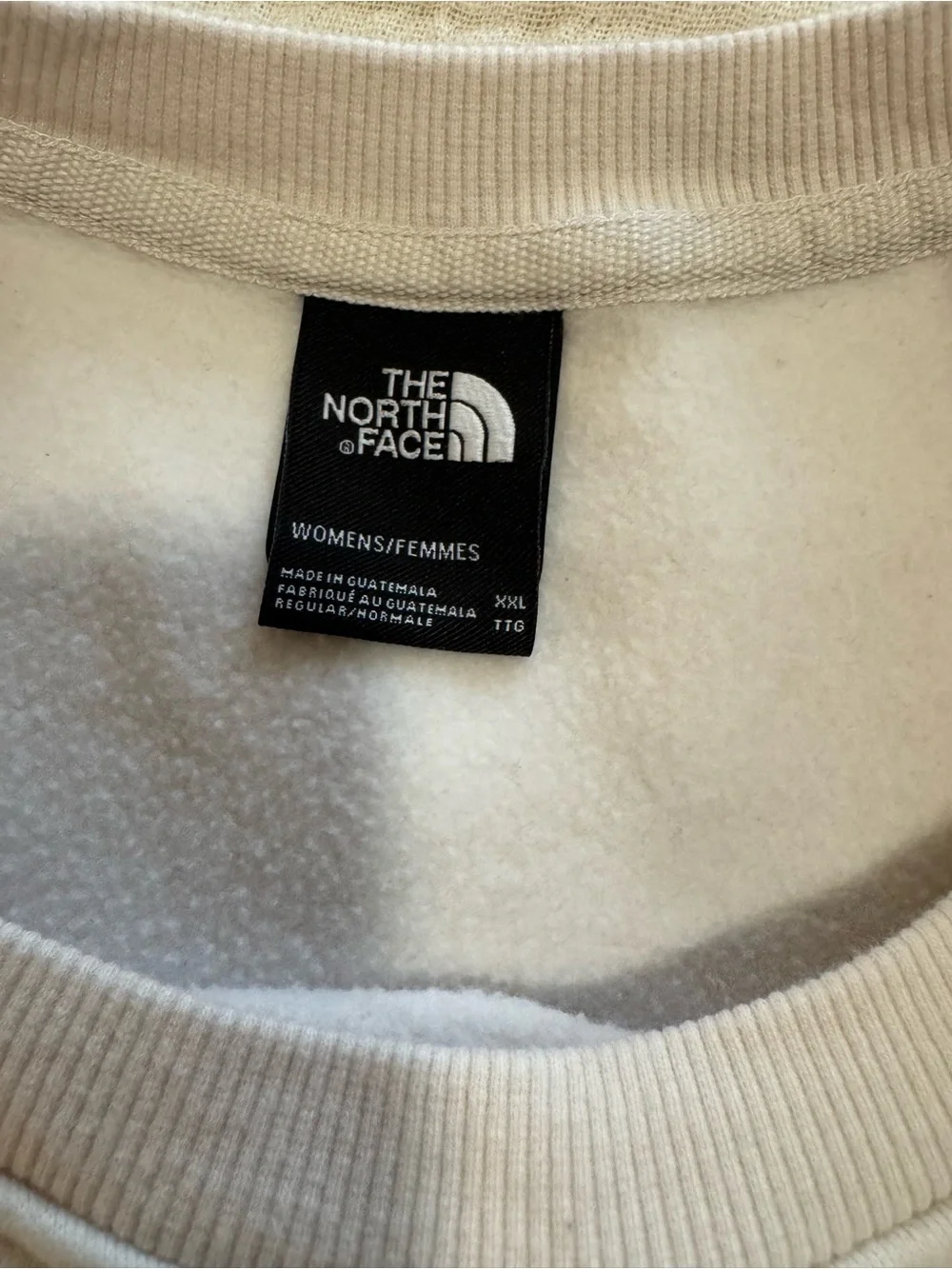 The North Face Women’s Crewneck Sweatshirt in Light Cream - Picture 3 of 3